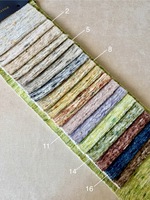Tissu chenille rayé 450 GSM, tissu chenille robuste pour canapé, motif jacquard haute densité, textile de rembourrage moderne pour salon