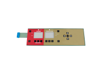 Teclado de Membrana OEM de Nuevo Estilo, Superventas en China, con Interruptor de Membrana, LED Integrado, Teclas Metálicas en Relieve, Adhesivo 3M, Teclado Flexible FPC