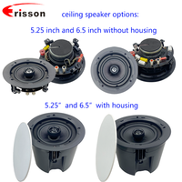 Haut-parleur de plafond coaxial 2 voies 6,5 pouces OEM/ODM, 8 ohms, étanche IPX-6, 30W RMS, pour utilisation en home cinéma et dans les restaurants