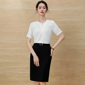 Women's Short Sleeve Satin Shirt Button Down Elegant Candy Color Top For Everyday Wear - Product Image 4