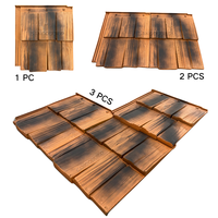 Natürliche Zedernholz-Dachschindeln Synthetische Polymer-Verbundstoff-Dachmaterialien Einfache Installation Holzschindel-Stil Antike Zedernholz-Dachziegel