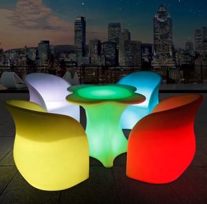 Télécommande éclairée 16 couleurs Portable Led Cocktail Bar <span class=keywords><strong>Cafe</strong></span> Table Alfresco BistroTable - Product Image 4