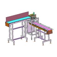 Machine d'emballage automatique de plateaux de viande congelée avec peseuse combinée linéaire à bande