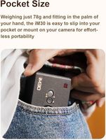 Flash manuel Godox IM30 Mini GN 15, 7 niveaux de puissance, compatible Canon/Nikon Zv1/Nikon Zve10/Ricoh GR3/Nikon/Fujifilm F1-230, temps de recyclage 3,6s