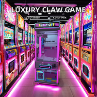 Mini arcade de luxe en peluche attrape-jouet populaire impression numérique griffe grue Machine 6 + ans Bill opération jeu