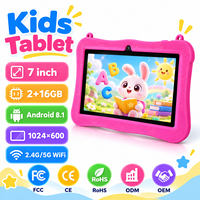 Tablette pour enfants, nouvelle tablette pour enfants haute performance, processeur quadricœur MTK, écran HD de 7 pouces, batterie de 3000 mAh, éducative, Android 12, tablette de jeu