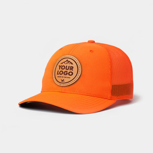 Casquette snapback de haute qualité avec logo personnalisé en cuir, en coton noir et maille, Gorras Richardson 112 Trucker Hat - Product Image 3