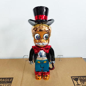 Escultura de Hombre Millonario con Bolsa de Dinero para Decoración de Bar en Casa, Estatua de Monopoly Generadora de Dinero, Escultura Pop Art de Oso de Peluche de Monopoly - Product Image 5