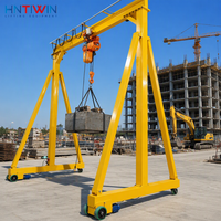 Mini-grue portique sans fil certifiée CE HNTIWIN, 5-10 tonnes, portable, pour atelier et entrepôt