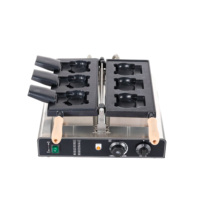 Fajiduo Nouvelle Machine à Snacks Rotative Électrique en Acier Inoxydable Antiadhésive 1.8KW 220V pour Snacks Multiples, Chauffage Rapide Commercial