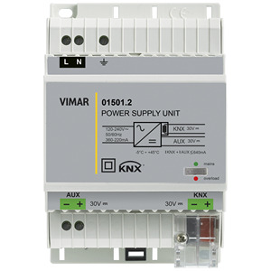 Unité d'alimentation Vimar 01501.2 30V DC 640mA KNX Auxiliaire Industriel - Product Image 1