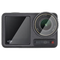 Protection d'écran en verre trempé DJI Osmo Action Gen 1-6, anti-statique, anti-choc, 2.5D, utilisation pour caméra, sans bulles, haute transparence, 9H