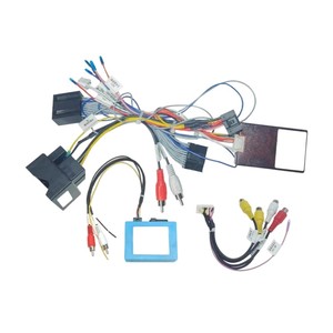 Máquina de Audio para <span class=keywords><strong>coche</strong></span> con navegación Android de pantalla grande, cable de alimentación modificado, caja de decodificación de fibra óptica, arnés de cableado de PVC automotriz - Product Image 2