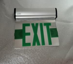 R/G lettera doppia faccia <span class=keywords><strong>LED</strong></span> acrilico di uscita di emergenza del fuoco segno di luce ricaricabile luce di uscita del bordo di illuminazione - Product Image 5