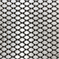 Grillage en acier inoxydable robuste à profil ovale, couleur personnalisée pour les murs des cabines d'ascenseurs, les comptoirs de réception et les intérieurs