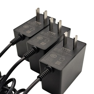 MEIQI Manufacturer Wholesale 24V 1A DC <strong>Plug</strong>-in Wall Charger US/EU Switching Power Supply AC/DC 1m Cable PC Material LED Light - Product Image 3