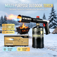 Brûleur à propane pour désherbage, torche à haute puissance pour désherbage, torche à flamme longue et détachable de 30 pouces, torche robuste pour jardin, bois
