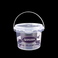 Gobelet en PP transparent de qualité supérieure, à paroi simple, écologique, de qualité alimentaire, 300 ml/500 ml, avec couvercle inviolable, logo personnalisé pour la crème glacée