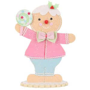 Good Quality Bling Pastel Gingerbread Christmas Tree Christmas Decorations for Table - Product Image 3