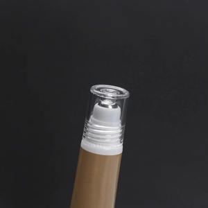 Custom High Quality 10ml 15ml <b>Plastic</b> Cosmetic Squeeze Soft Empty <b>Tube</b> With Roll Ball Massage Head Cap for Eyes Serum Cream - Product Image 5