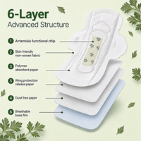 Serviettes hygiéniques TCM à absorption élevée, infusées aux herbes, pour le confort quotidien et le soulagement des douleurs menstruelles chez la femme – Vente en gros directe usine