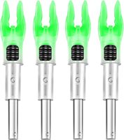 HT 4PCS Flèches lumineuses à LED pour tir à l'arc, flèches de chasse avec interrupteur marche/arrêt