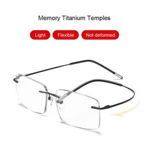 Gafas de Lectura Progresivas Multifocales Inteligentes con Logotipo Personalizado, Montura de Titanio sin Aro, Anti Luz Azul, para Hombre y Mujer - Product Image 2
