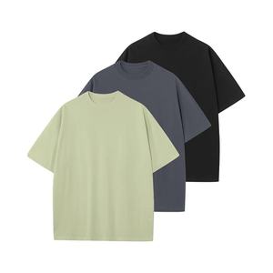 เสื้อยืดถักผ้าฝ้ายสีทึบยูนิเซ็กซ์ออกแบบได้เองสวมใส่ทุกวันไซส์ใหญ่พิเศษสำหรับผู้ชายผู้หญิงลำลองสตรีทแวร์แขนสั้นผลิตจากเวียดนาม - Product Image 6