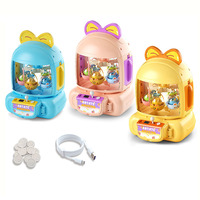 Mini machine à griffes éducative en plastique AJB, à monnayeur, avec lumières et sons, distributeur de bonbons et de prix