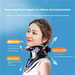 อุปกรณ์พยุงคอทางการแพทย์ ป้องกันคอ รองรับศีรษะและคอ ช่วยยึดตรึงและยกคอ อุปกรณ์ดึงคอ - Product Image 3