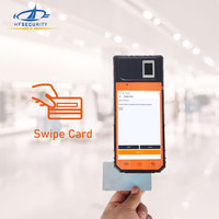 HFSecurity FP09 Android 11 Reconocimiento facial de huellas dactilares Código de barras Escáner de código QR Impresora NFC Máquina terminal de mano