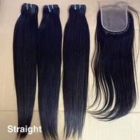 Cheveux vierges de qualité supérieure, non traités, provenant d'un seul donneur, extensions de cheveux humains naturels lisses, fournisseur de mèches