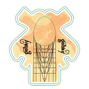 Гельские формы для наращивания ногтей, скульптурные формы для ногтей, ПВХ, голографическая бумага, алюминиевые двойные формы для ногтей