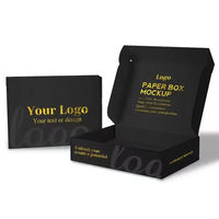 Cajas de Cartón Plegables Portátiles Reciclables Ecológicas con Logotipo Personalizado, Embalaje Moderno de Lujo de Cartón Corrugado para Ropa