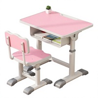 Tables et chaises de bureau de fournisseur premium, surface facile à nettoyer, en stock, ensemble table et chaise pour salle de classe du lycée