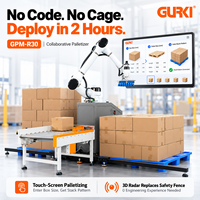 Robot Palletizer Cobot GURKI Terlaris, Robot Kolaboratif Industri Otomatis untuk Palletisasi Karton dengan Masa Pakai Panjang