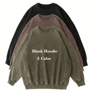 Sudadera con Capucha 100% Algodón de 350 GSM, con Logotipo Personalizado, Cuello Redondo, Lavada, para Hombre, 3 Colores - Product Image 1