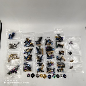 Gr5เผาสีน้ำเงิน BMX ฮาร์ดแวร์ดิบ x <span class=keywords><strong>125</strong></span> 6มมโลหะผสม M8 Mio M6ร็อคนัทสกรู M5สลักเกลียว R35สีแดงสลักเกลียวไทเทเนียม<span class=keywords><strong>น็อต</strong></span> M10 - Product Image 5