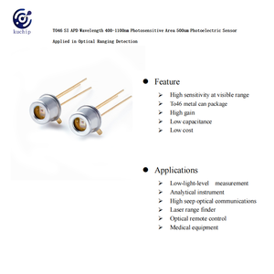 광학 범위 감지를 위한 TO46 SI APD 포토다이오드 파장 400-1100nm 고감도 감광 영역 500um - Product Image 2