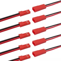 Kabel Konektor 22AWG Male Female JST SYP 2 PIN Berinsulasi PVC dengan Rating IP67 untuk Lampu LED Strip, Mainan RC, Helikopter