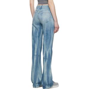 Pantalones Vaqueros Anchos Azules para Hombre, Estilo Cinco Bolsillos, Denim Sin Elasticidad, Jeans para Mujer - Product Image 4