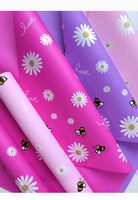 Matériaux floraux imperméables | Fournitures de fleuriste de style Ins Pastel abeille et tournesol | Papier d'emballage Bouquet (papier Ouya)