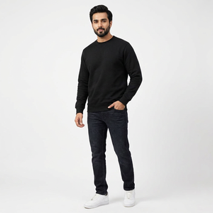 Sudaderas Casuales de Manga Larga, Ligeras y Elegantes, Servicios OEM, Cuello Redondo, Corte Regular, Sudaderas Lisas para Hombre - Product Image 1