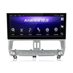 12.3inch car android radio for Toyota Land Cruiser Prado 2018-2022 car dvd player Multi Touch Screen with carplay GPS