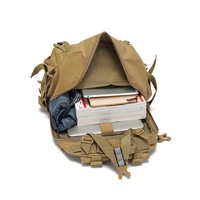 Sac à dos tactique unisexe géométrique tendance, imperméable, pour la chasse en extérieur, avec panneau solaire, doublure en polyester, cadre interne, sportif - Grande Vente