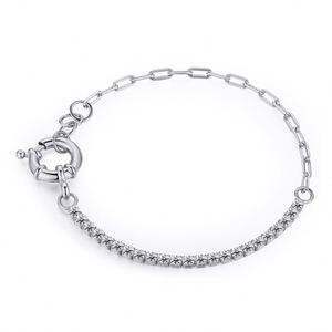 Pulsera Clásica de Tenis Dylam con Doble Hebilla y Circonita Cúbica AAA para Mujer - Product Image 1