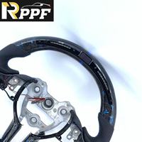 Rppf pour Hyundai Elantra N I30N I20N Kona N Volant en cuir en fibre de carbone personnalisé 2019-2025 Support avec affichage LED