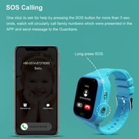 LT36 Amérique du Nord et du Sud 4G Kids Smart Watch GPS Tracker Smartwatch HD Call Video Calling Voice Chat SOS Pedometer Smartwatch
