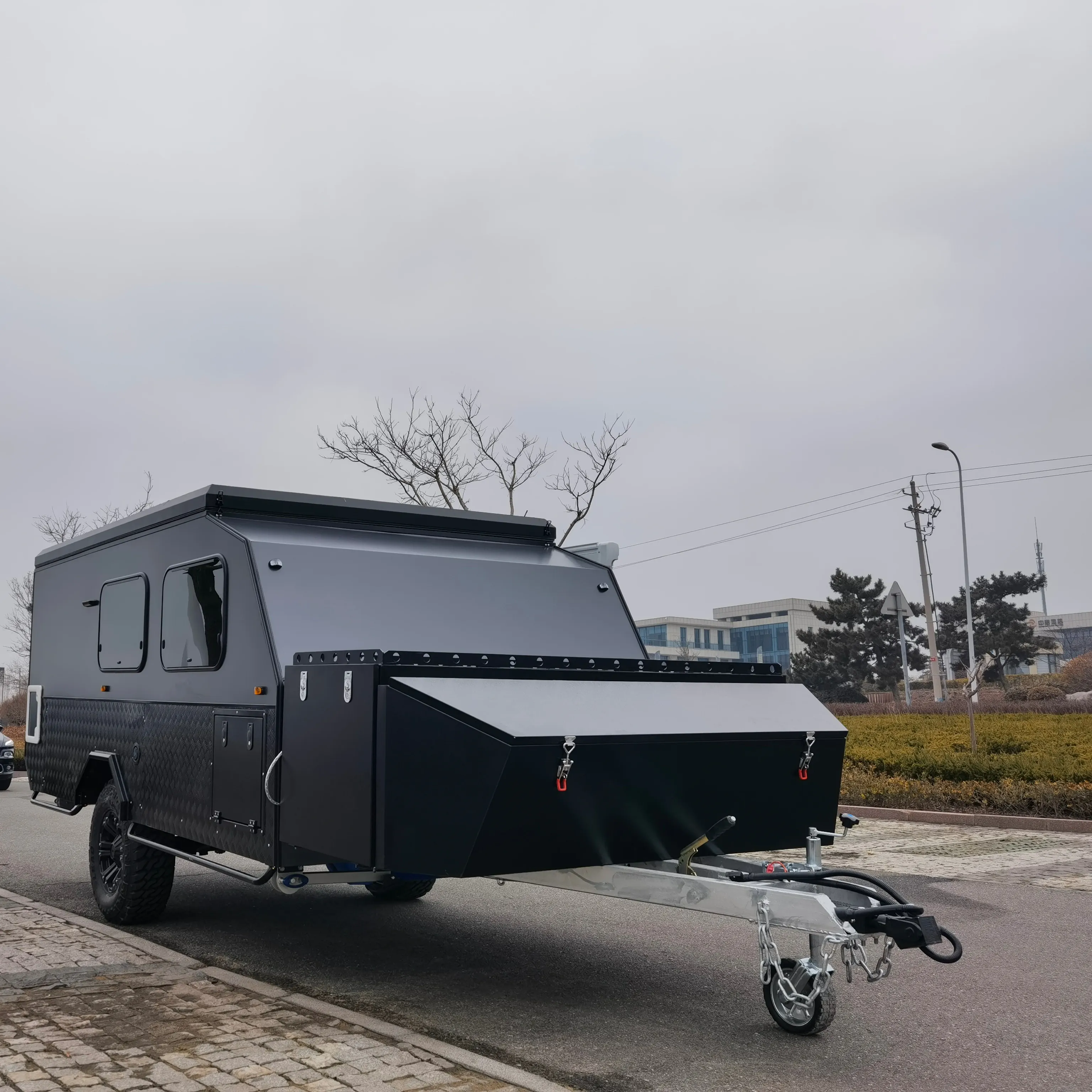 2022 yeni varış hafif karavan açık gıda römorku motosikletler için seyahat römorkları pop up off road karavan
