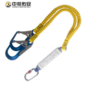เชือกนิรภัยแบบยืดหยุ่น ZY-009 รับน้ำหนักได้ 100 กก. อุปกรณ์ป้องกันการปีนป่ายสำหรับงานที่สูง - Product Image 3